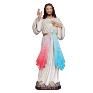 Statua Gesù Misericordioso in resina 60 cm