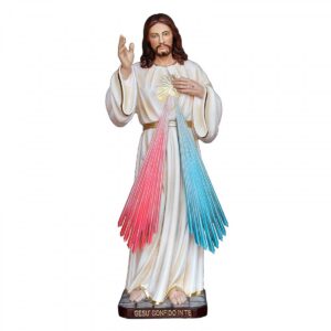 Statua Gesù Misericordioso in resina 80 cm
