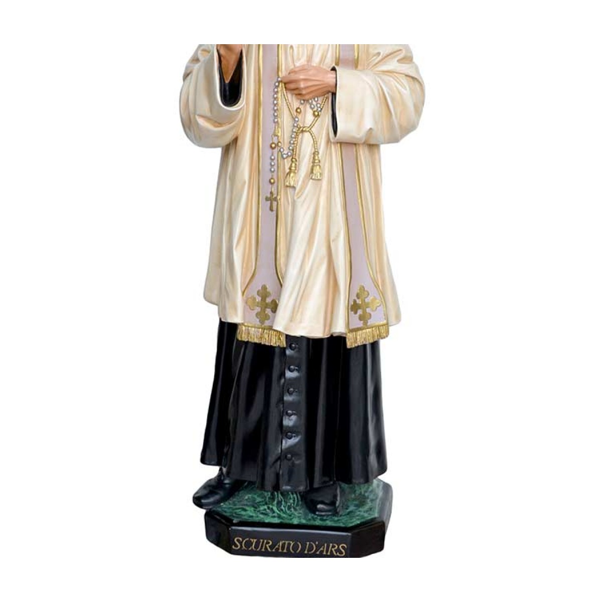 Statua Santo Curato D'Ars in vetroresina 125 cm - immagine 3