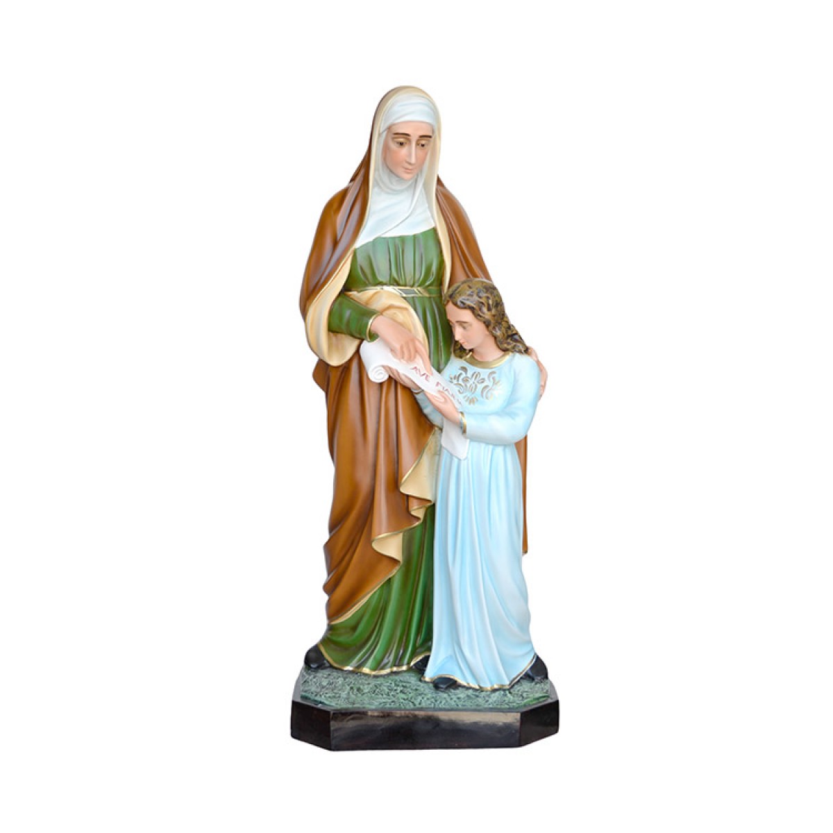 Statua Sant'Anna in resina dipinta 98 cm