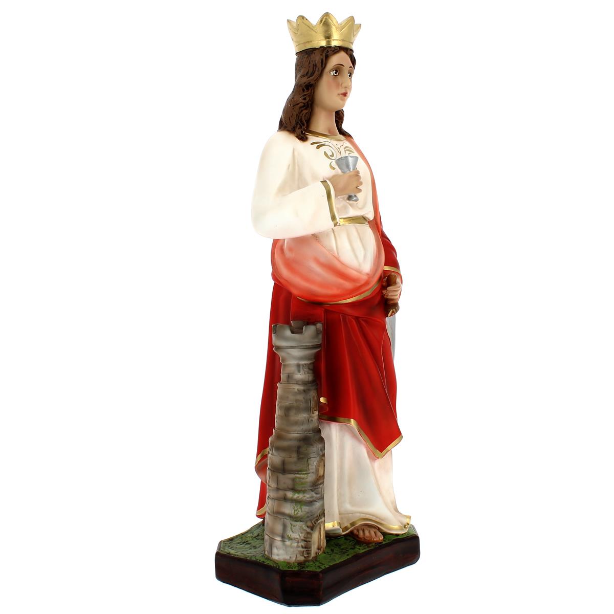 Statua Santa Barbara in resina 60 cm - immagine 3