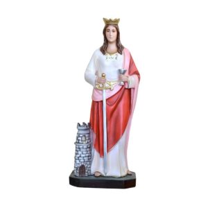 Statua Santa Barbara in resina 85 cm