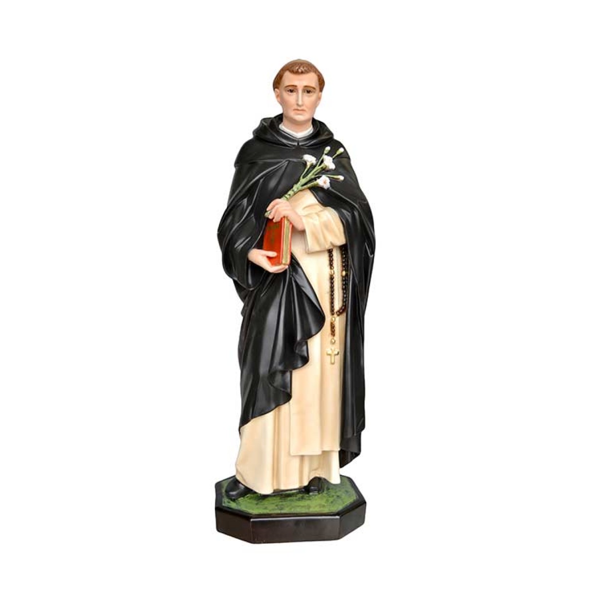 Statua San Domenico di Guzman in resina 80 cm