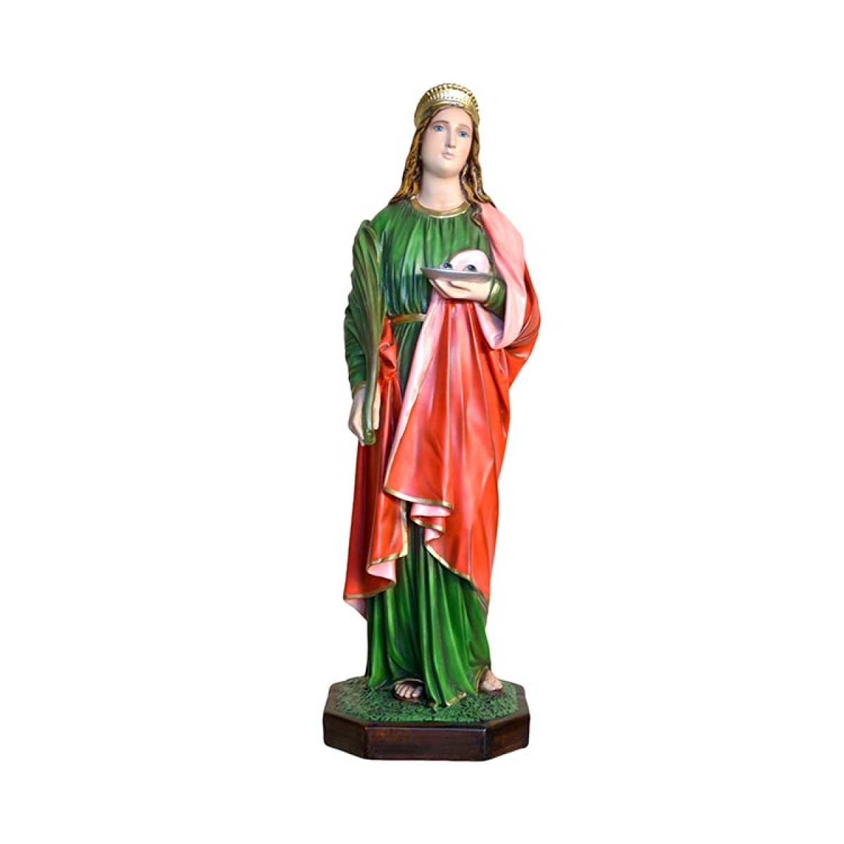 Statua Santa Lucia in resina 85 cm