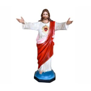 Statua Sacro Cuore di Gesù in vetroresina 150 cm