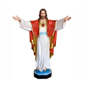 Statua Sacro Cuore di Gesù in vetroresina 200 cm