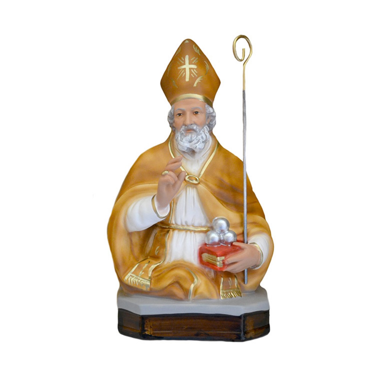 Statua San Nicola in resina 30 cm - Image 3