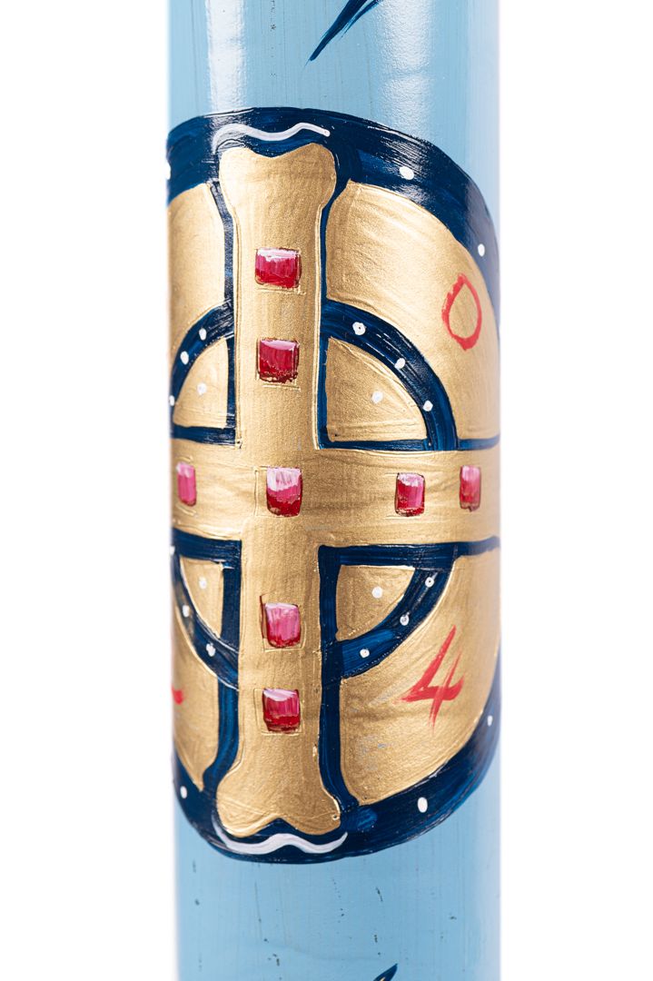 Cero Pasquale dipinto a mano Modello AMAI indaco - Image 3