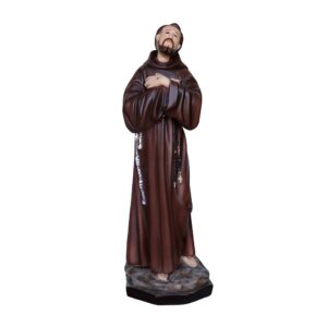 Statua San Francesco D'Assisi in resina 55 cm