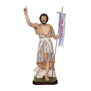 Statua San Giovanni Battista in resina 61 cm