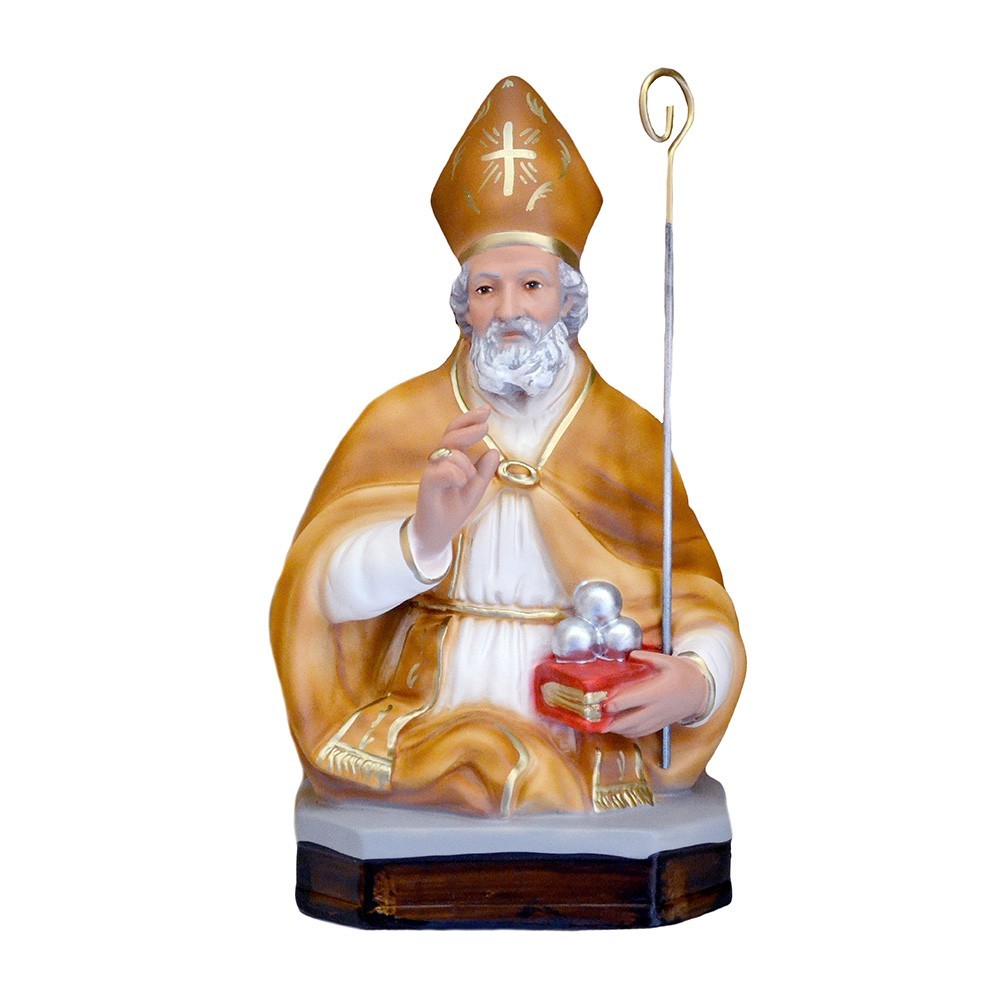 Statua San Nicola in resina 30 cm