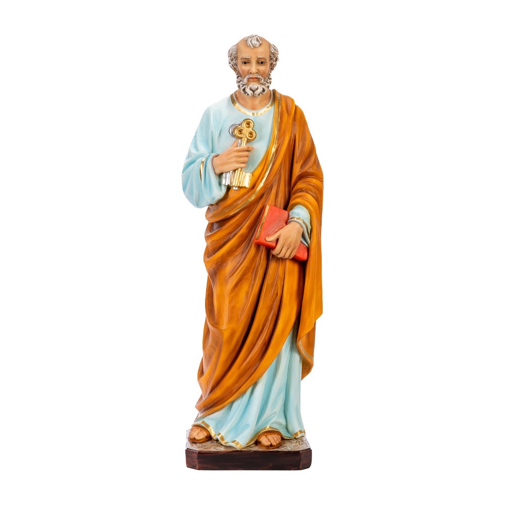 Statua San Pietro in resina 80 cm