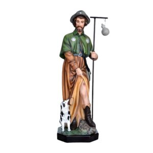 Statua San Rocco in resina 80 cm