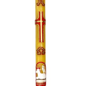 Cero Pasquale Cera D’Api Bassorilievo Agnello con 7 sigilli