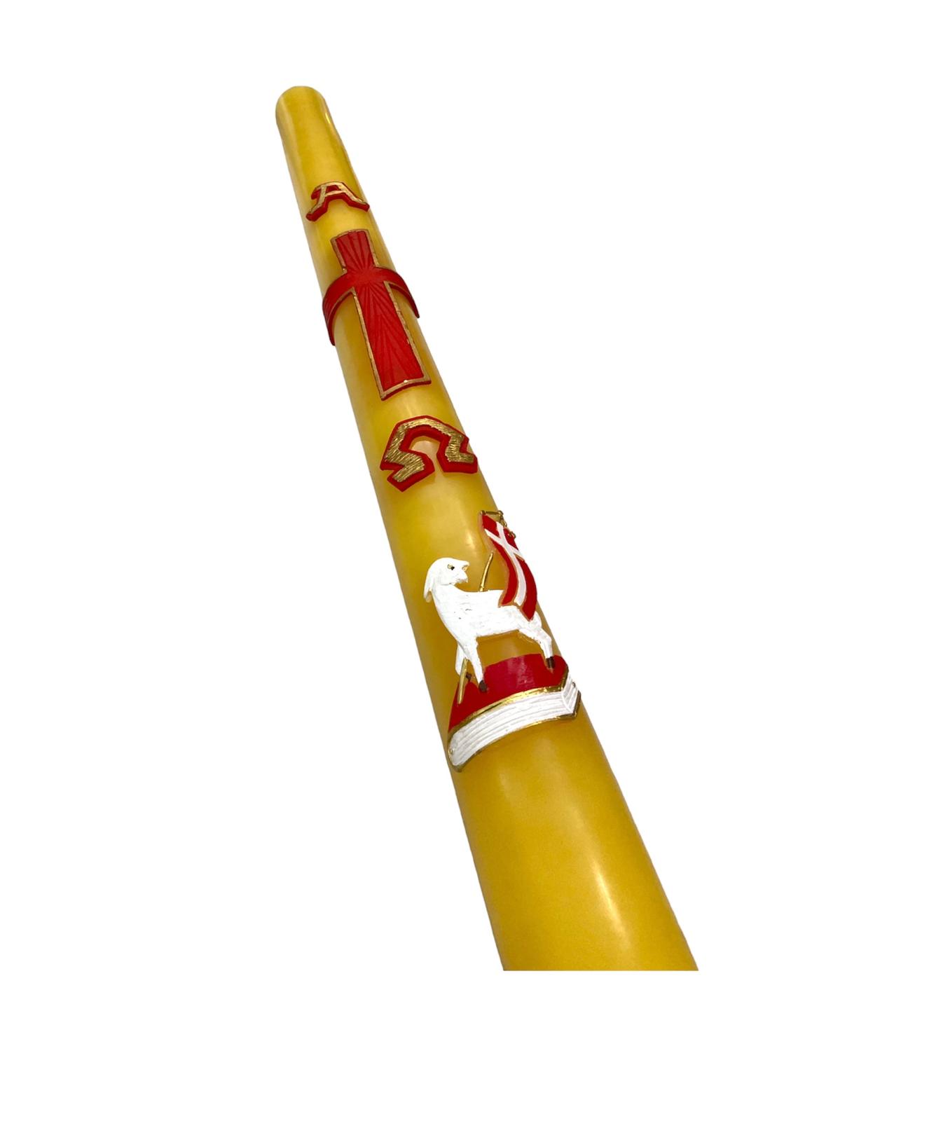 Cero Pasquale Cera D’Api Bassorilievo Agnello con vessillo - Image 2