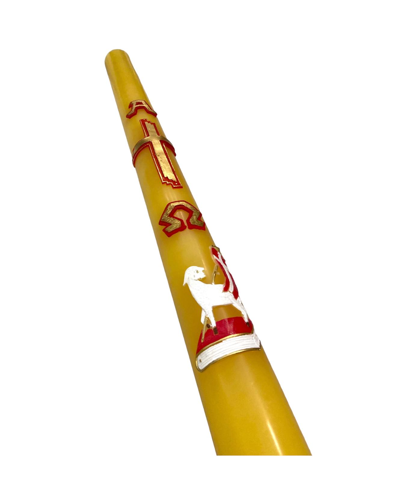 Cero Pasquale Cera D’Api Bassorilievo Croce Oro - Image 2