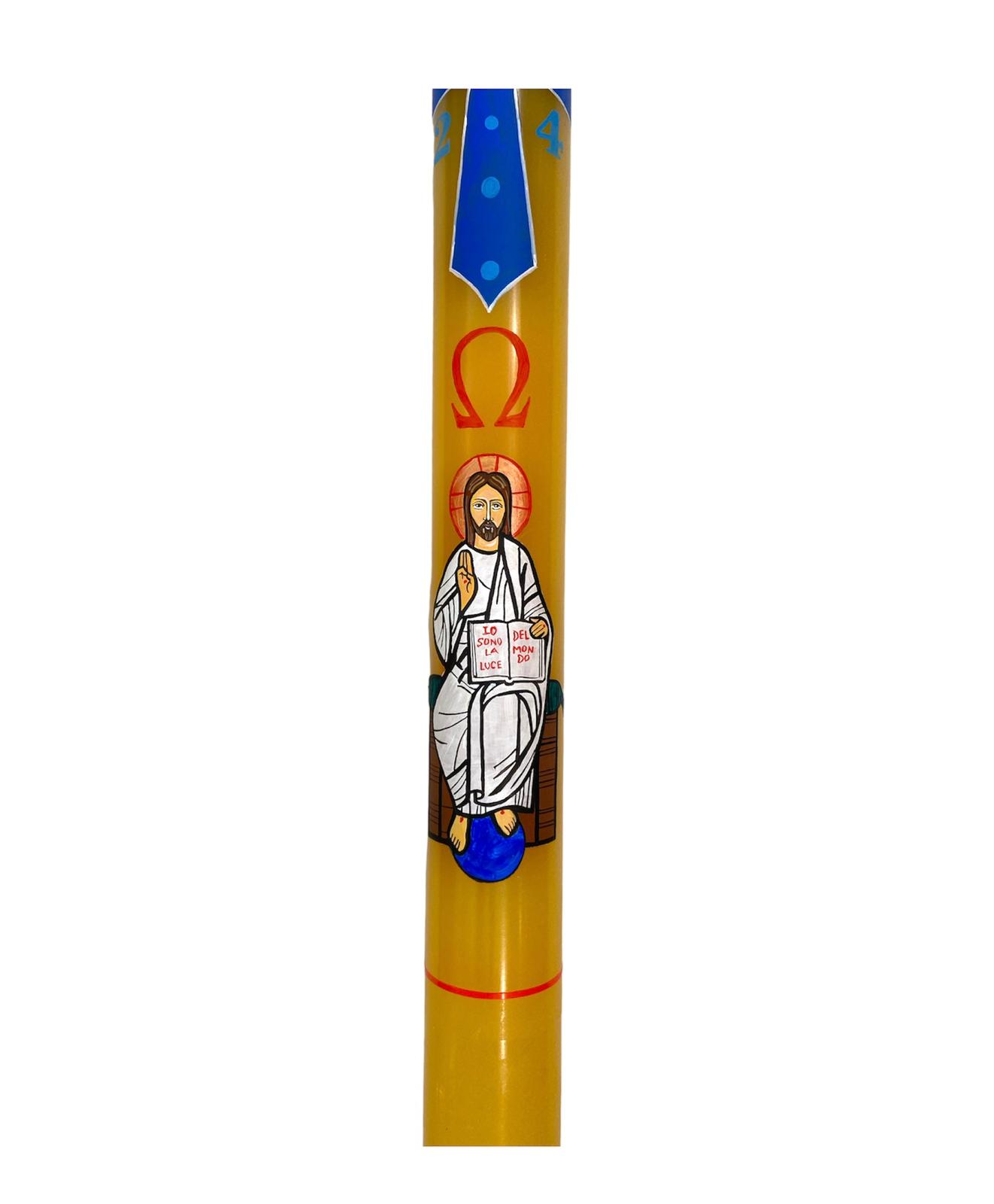 Cero Pasquale Dipinto Cristo Benedicente - Image 4