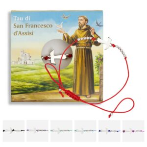Bracciale in corda con tau San Francesco