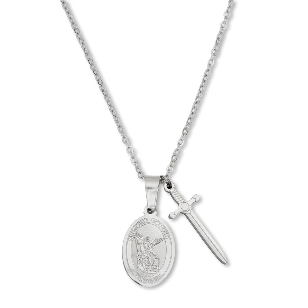 Confezione Con Collanina E Medaglia San Michele - immagine 5
