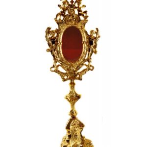 Reliquiario in ottone - 53 cm