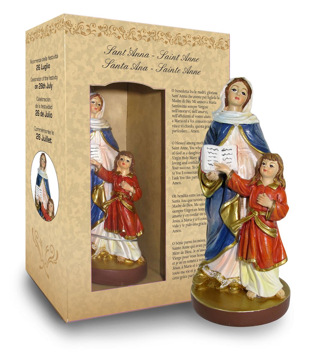 Statua Sant'Anna 12 cm Scatola Regalo