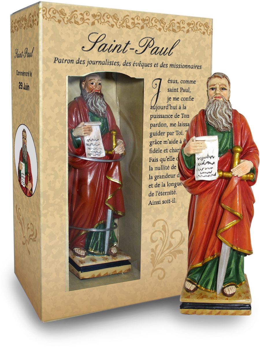 Statua San Paolo 12 cm Scatola Regalo