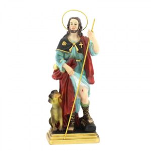 Statua San Rocco in resina 20 cm