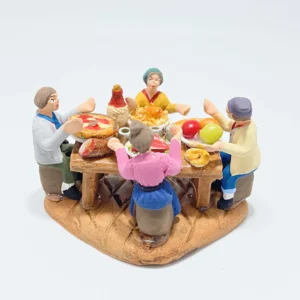Seduti Tavola Imbandita 4 cm Pastori Terracotta