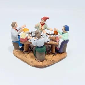 Seduti Tavola Tombola 4 cm Pastori Terracotta