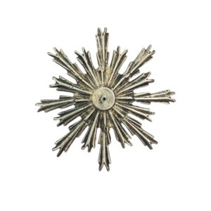Raggiera Metallo Argentato 9 cm