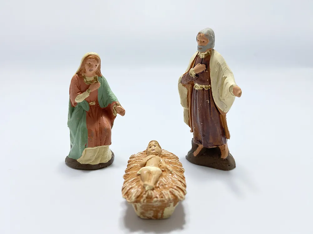 Natività 6,5 cm Pastori in Terracotta