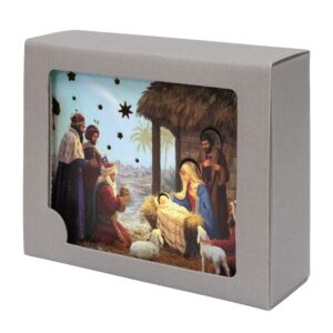 Lampada Notturna Natalizia con Natività