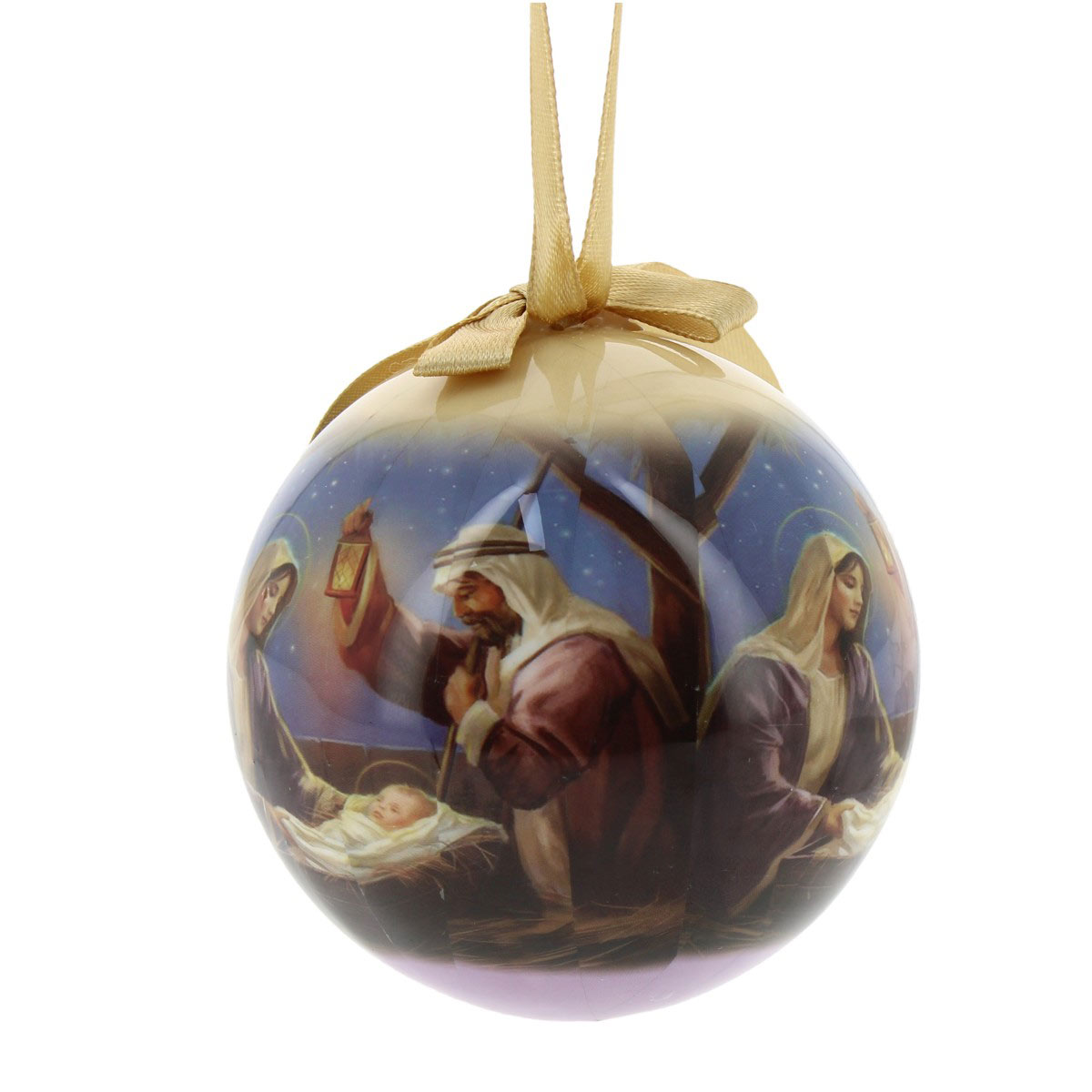 Pallina di Natale con Natività - immagine 3
