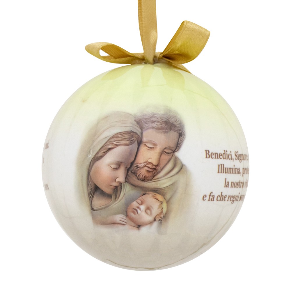 Pallina Natalizia con Sacra Famiglia - immagine 3