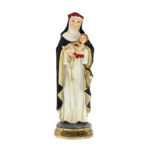 Statua Santa Rosa da Lima in resina 12 cm