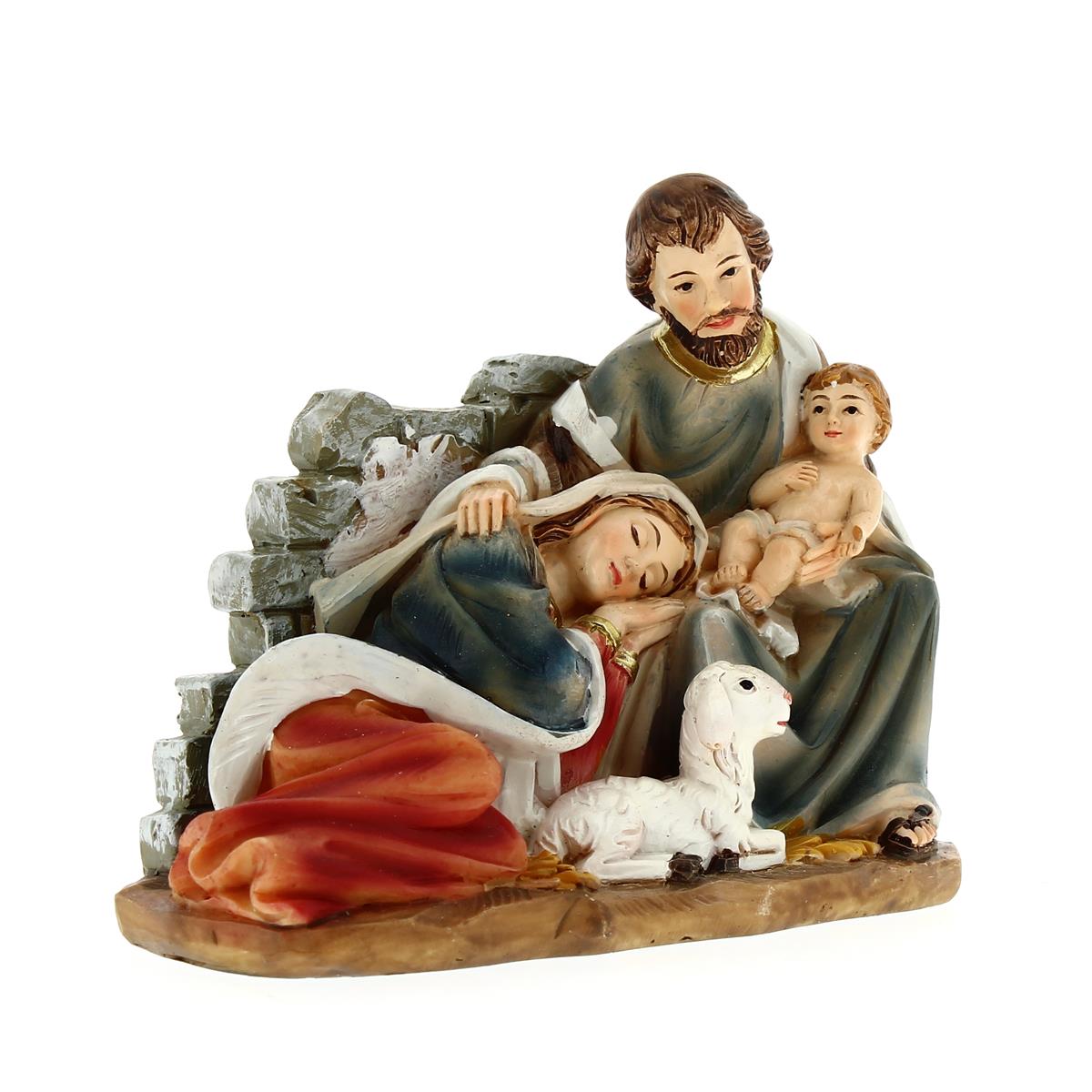 Gruppo Natività Madonna sdraiata resina 12 cm - immagine 2