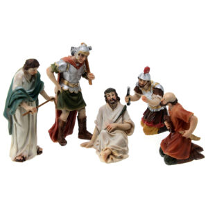Coronazione di spine passione Gesù statue 9 cm