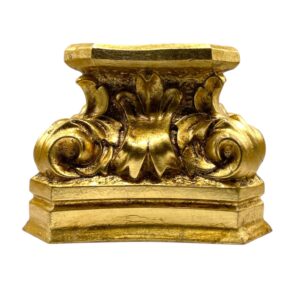 Base in resina Foglia Oro 15x15