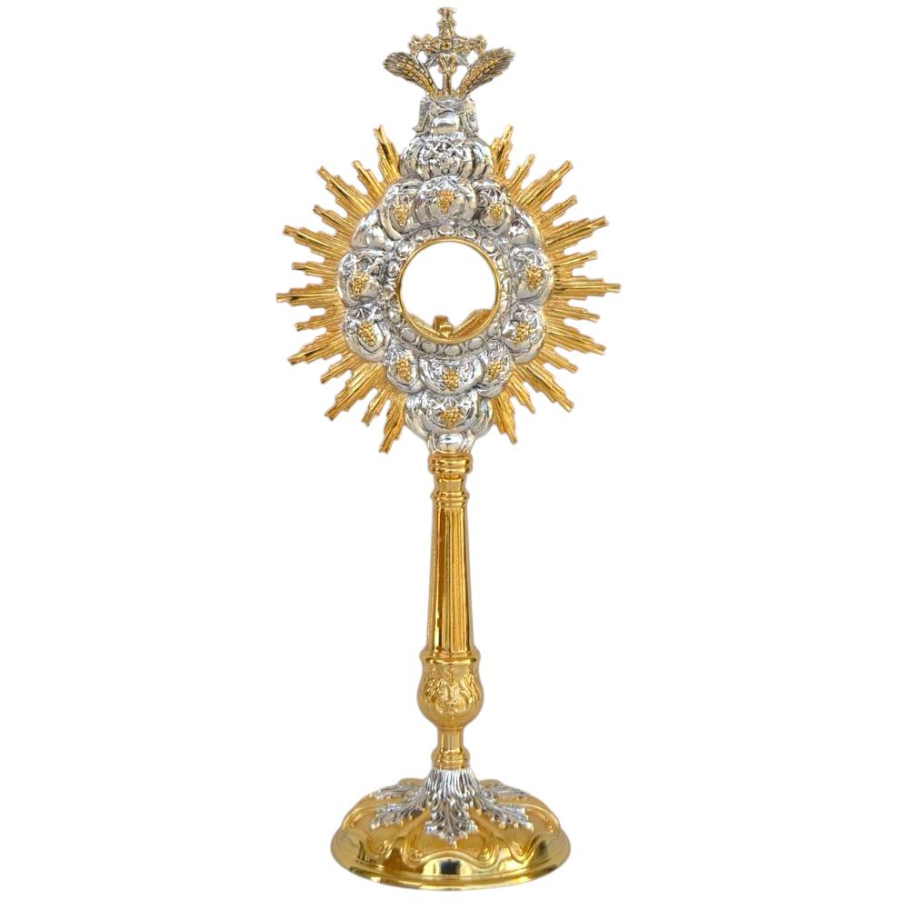 Ostensorio Barocco Argento e Oro 50 cm