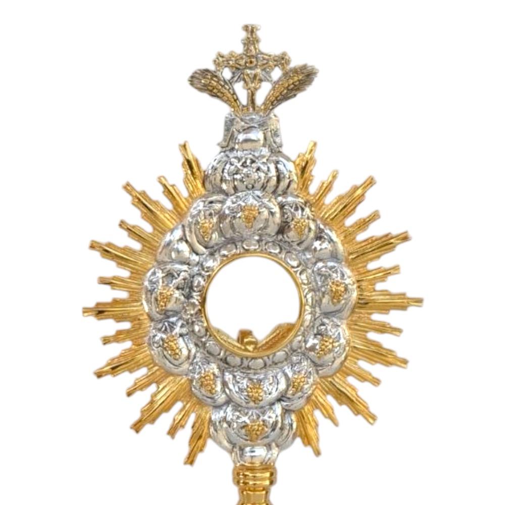 Ostensorio Barocco Argento e Oro 50 cm - immagine 3