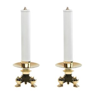 Candelieri per Altare con candela 4x25 cm