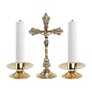 Set Croce e Candelieri base fiore