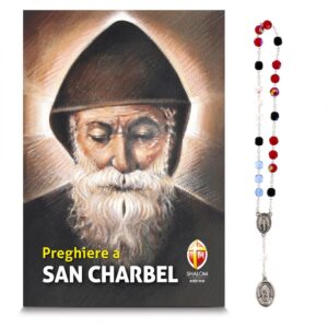 Confezione regalo libro "Preghiere a san Charbel" e Corona di San Charbel
