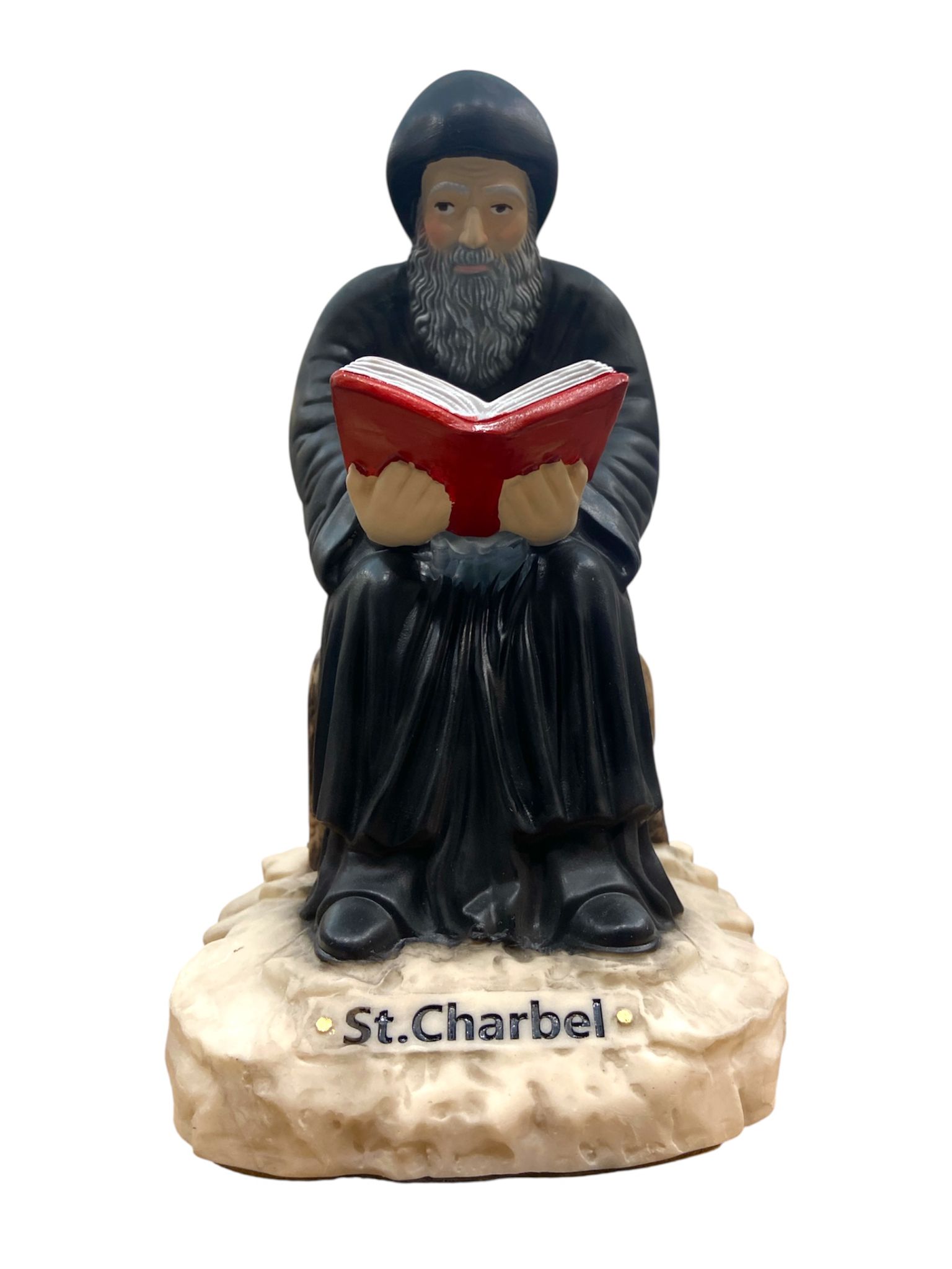 San Charbel in Preghiera 15 cm Statua in Resina - immagine 3