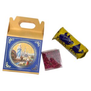 Incenso Lourdes Confezione con Carboncini e Incenso alle Rose